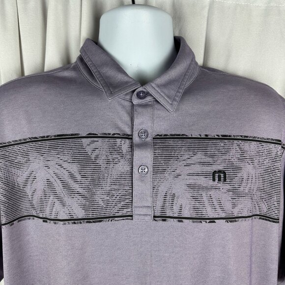Travis Mathew Mens Polo Shirt Size XL Gray Cotton/Polyester Blend - Picture 6 of 9